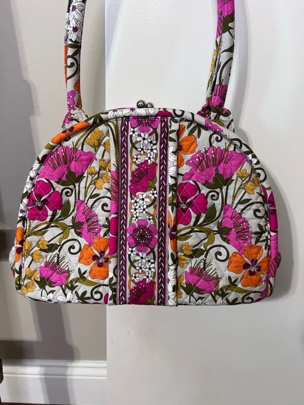 Vera Bradley Eloise Shoulder Bag Priscilla Pink Pattern